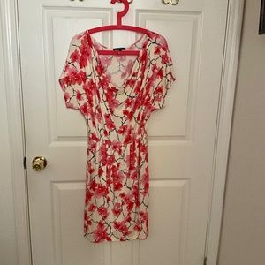 Tart cherry blossom midi dress